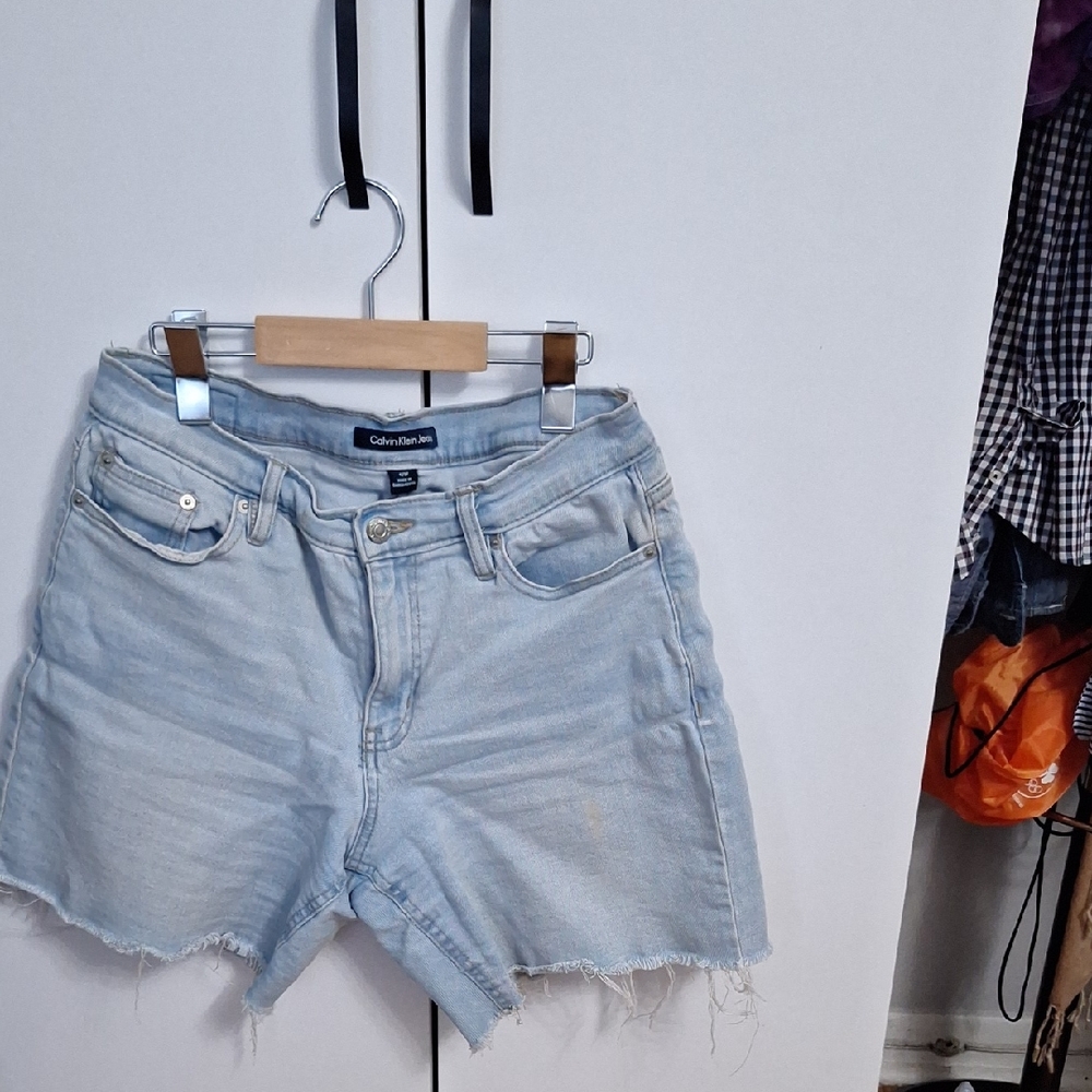 Calvin Klein Sky Blue Jean Shorts